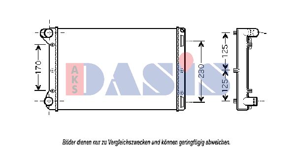 AKS DASIS Radiators, Motora dzesēšanas sistēma 080078N